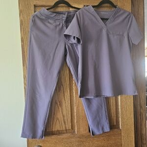 Purple Women's Scrub Set